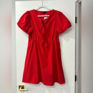 Red Short Sleeve Dress- NWT